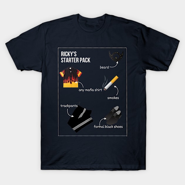 Ricky's Starter Pack T-Shirt by Eyanosa